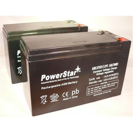 POWERSTAR Replacement 12V 7.5Ah For Ub1290, Ub1290F2 - Sealed Lead Acid Battery PO46603